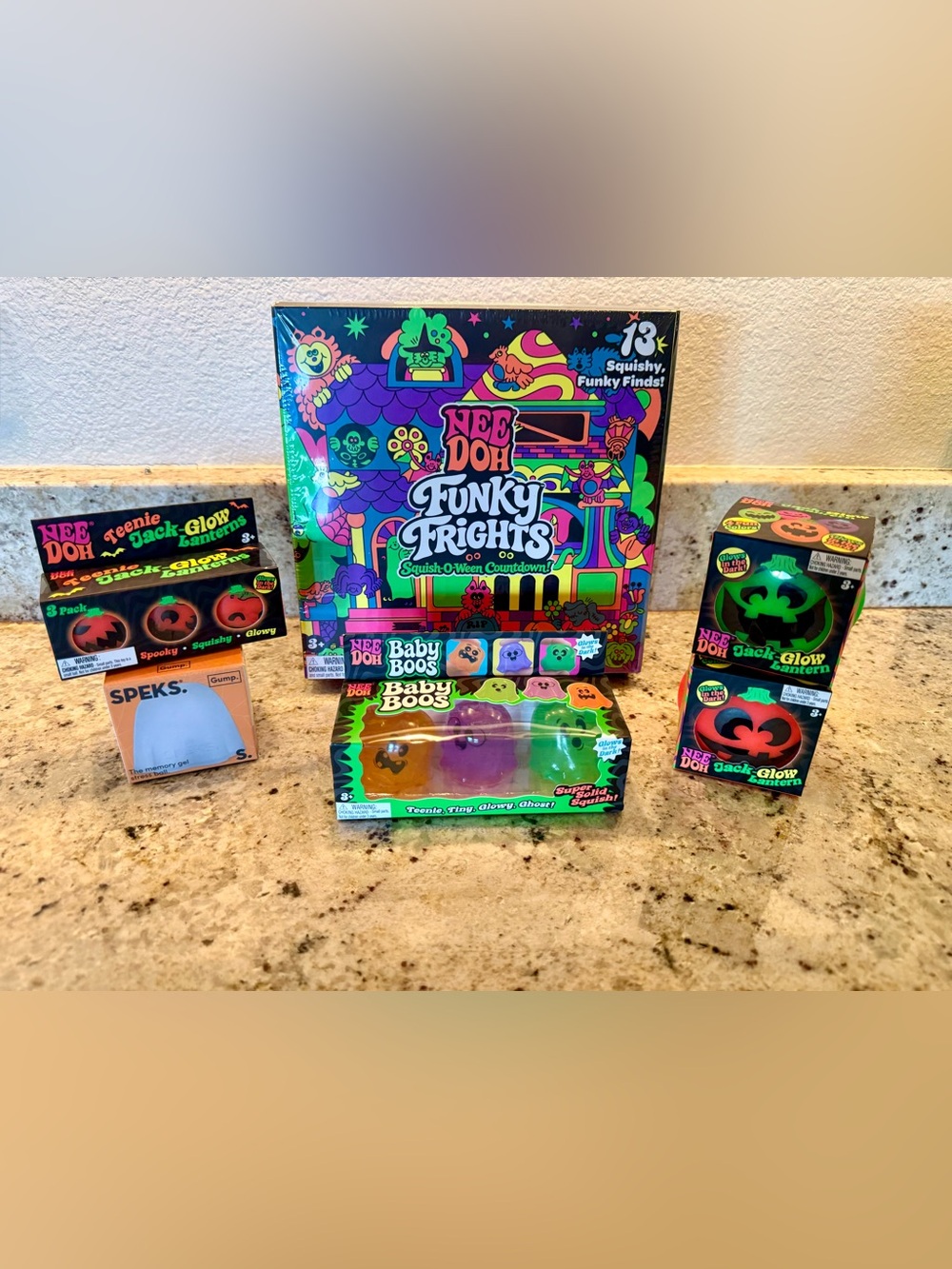 Funky Frights Kids Toy Set - Neon Green & Multicolor
